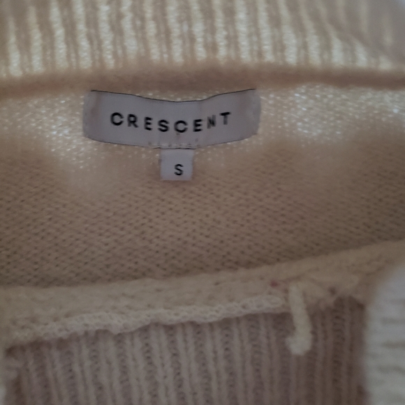 Crescent mock neck knit small cream - Picture 2 of 6